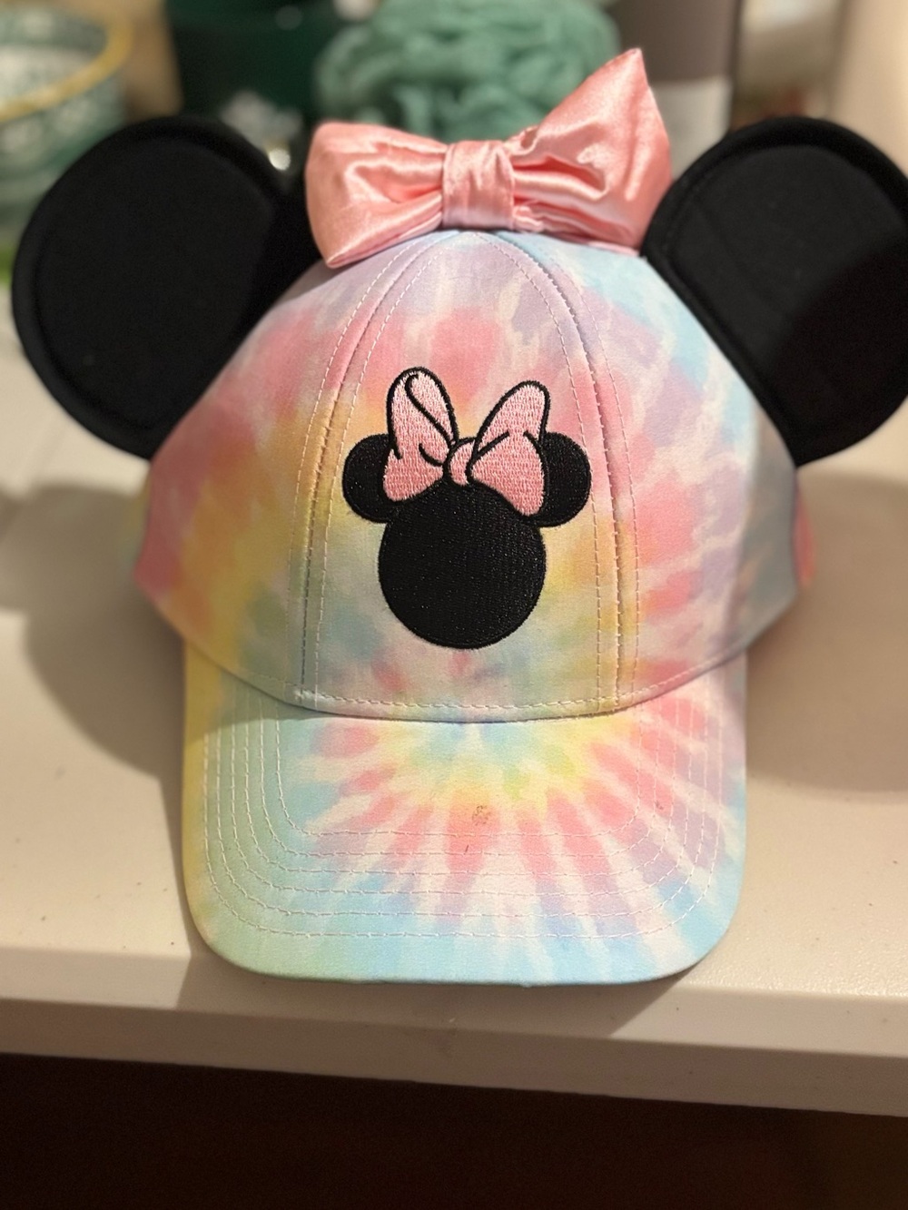 Disney Minnie Mouse Pastel Tie-Dye Baseball hat